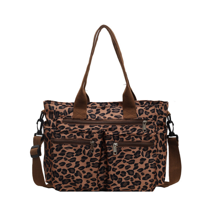 Large Capacity Leopard Print All-match Shoulder Messenger Bag