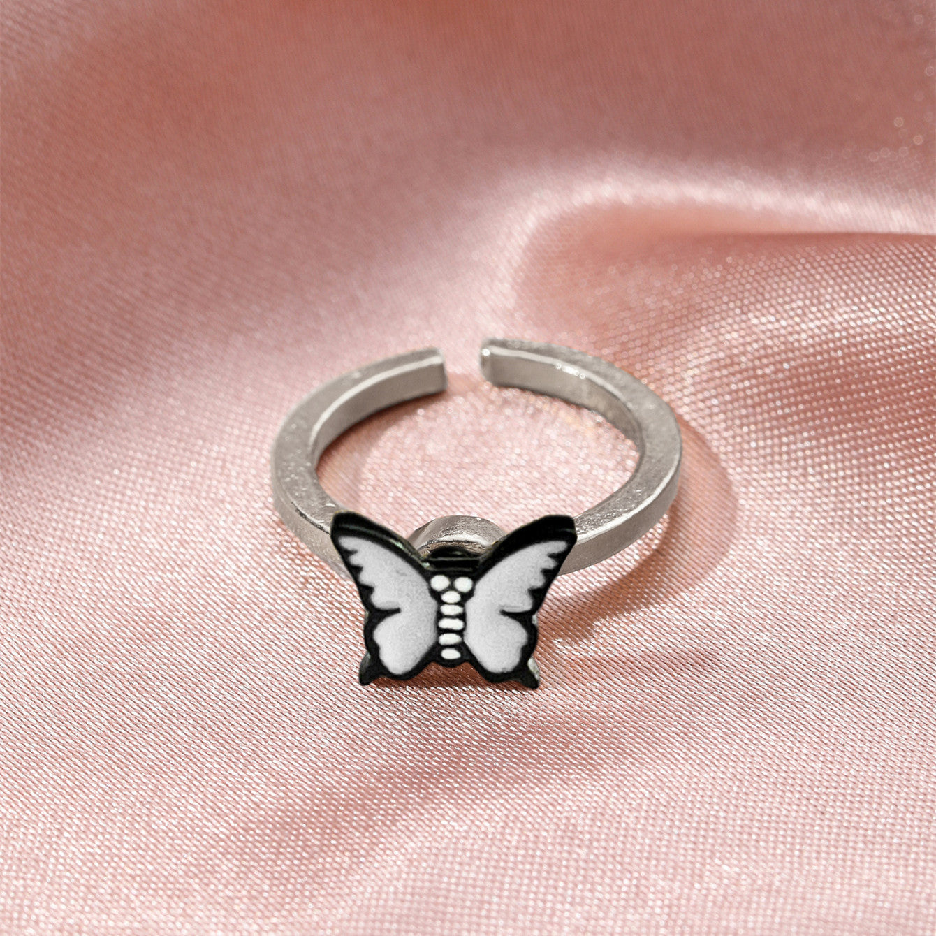 Fashion Sweet Butterfly Love Spinning Ring