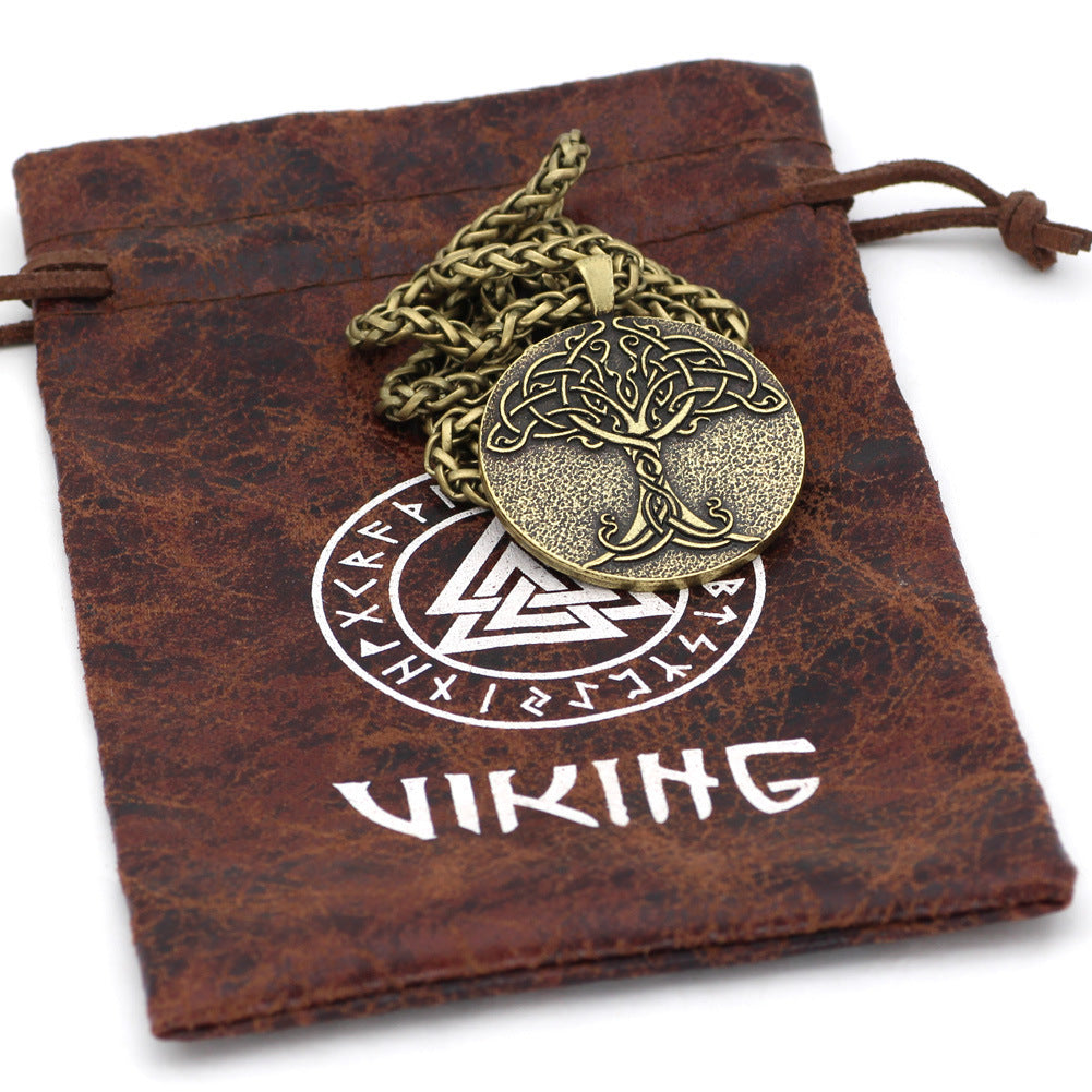 Tree Of Life Viking Totem Long Necklace