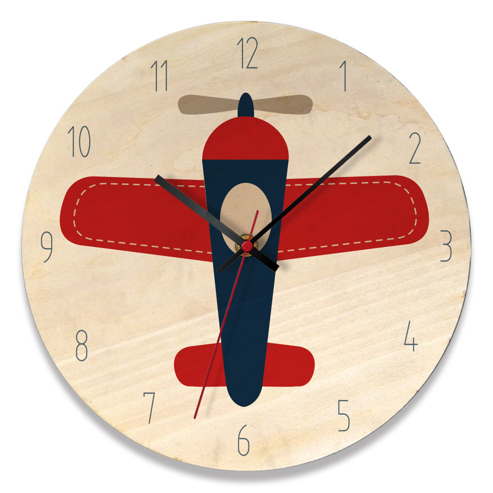 Wooden retro wall clock