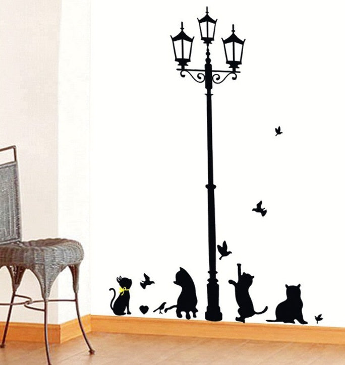 Electric Pole Blackwall Stickers Fashion Combination Small Stickers Cartoon Children's Room Decoration LD833 TC1110