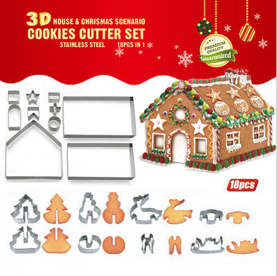 Christmas Cookie Mold Christmas Decorations For Make a  Cookie House