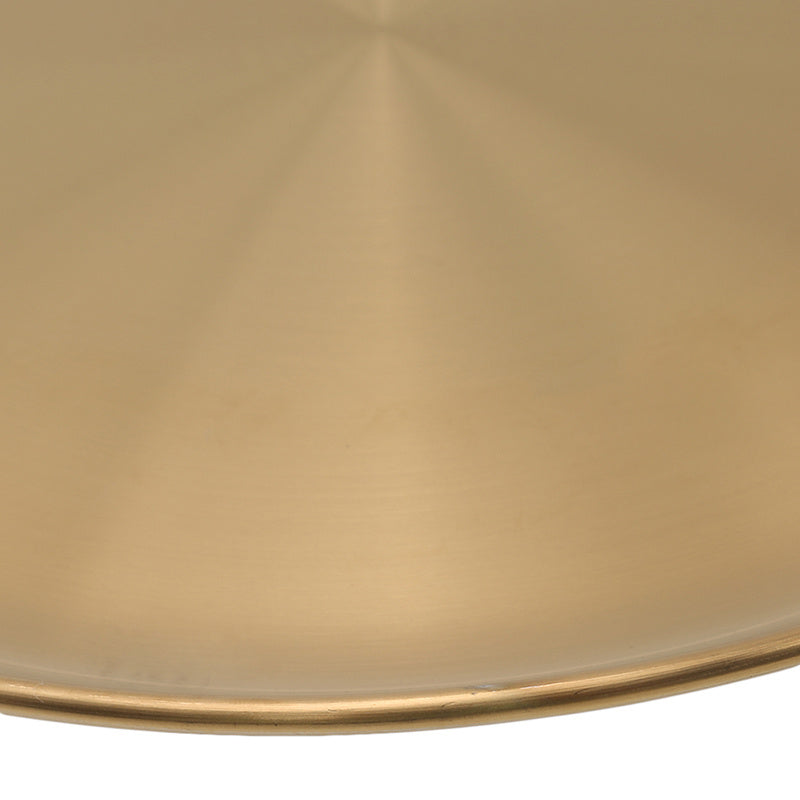 Stainless steel golden dessert plate