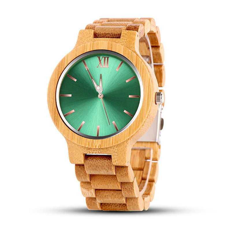 Wooden quartz watch