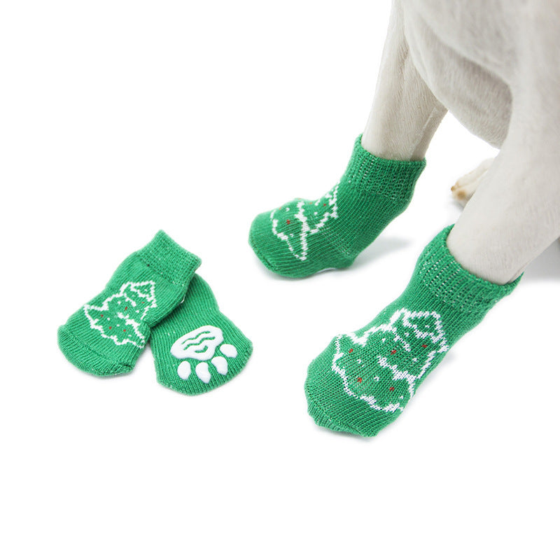 Dog socks, pet socks, non-slip cotton socks, dog foot covers