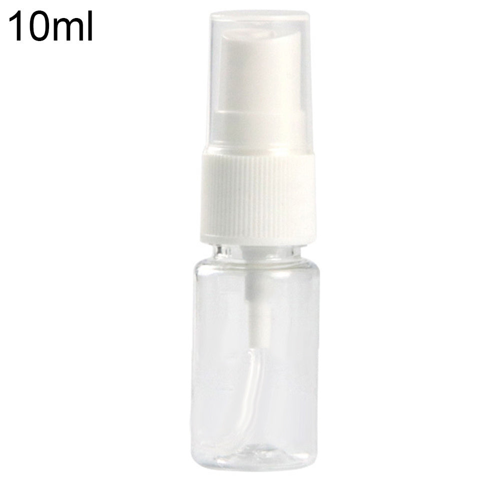 Clear plastic spray bottle