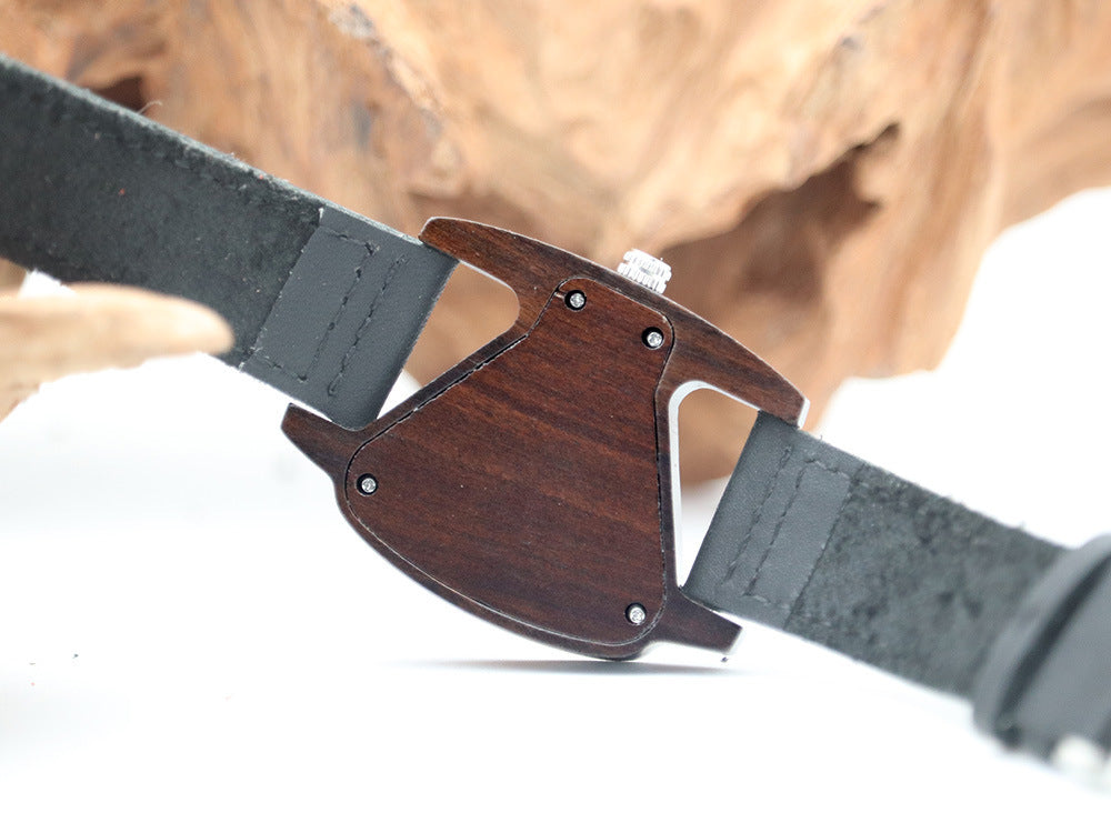 Wooden quartz watch