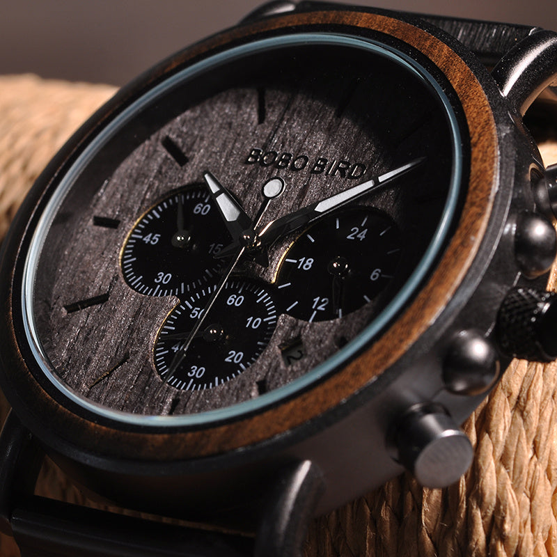 Men's wooden watch