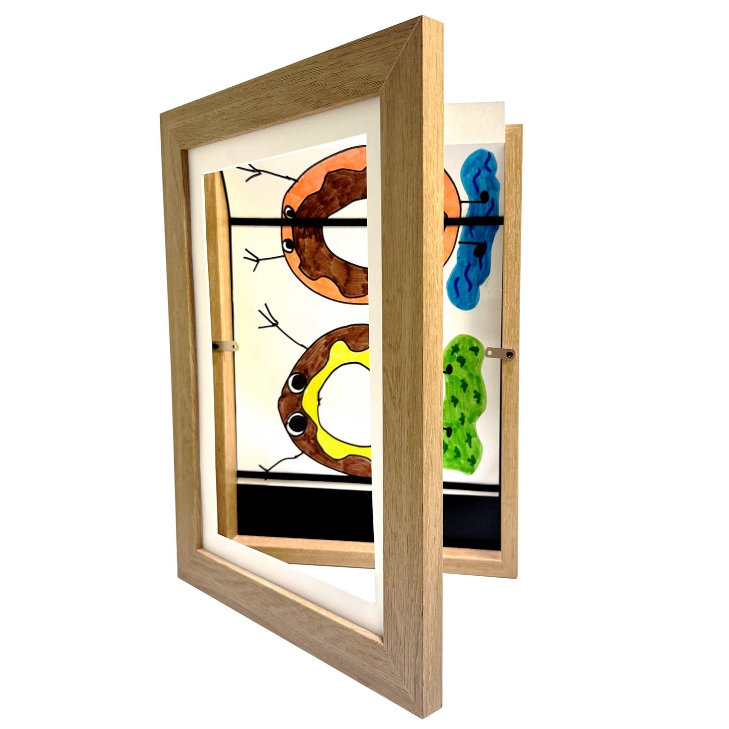 Flip-top Storage Storage Wooden Picture Frame For Children