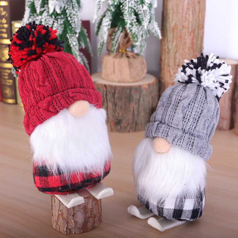 Christmas Decoration Supplies Ski Doll Christmas Small Ornaments