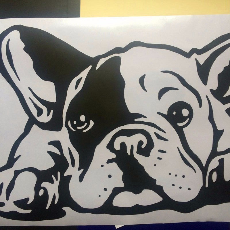 Bulldog dog wall decal