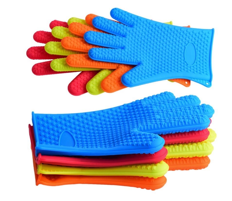 Non-slip silicone gloves microwave oven gloves tools microwave oven insulation gloves