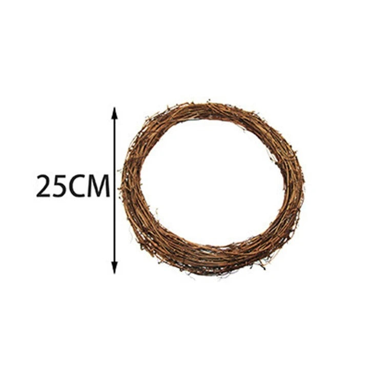 DIY Home Decor Natural Rattan Wreath