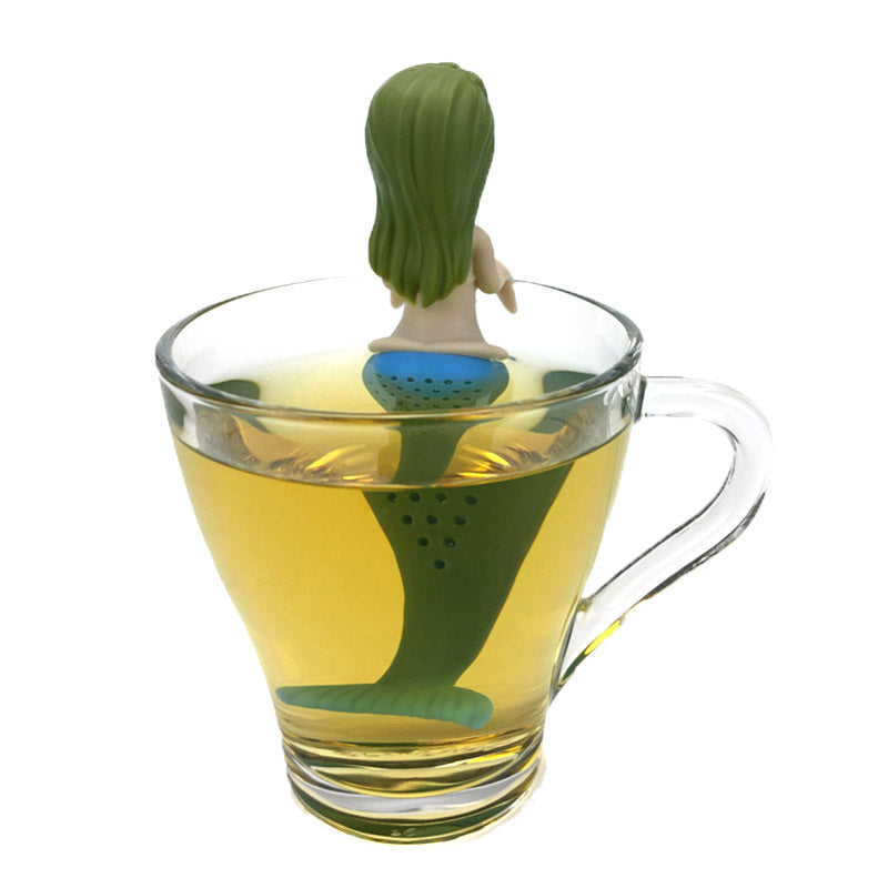 Mermaid silicone tea maker