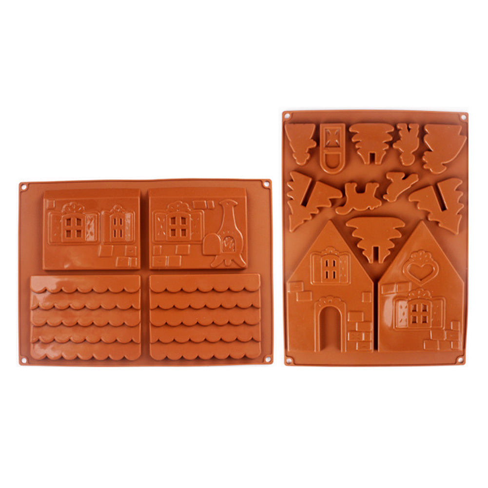 Christmas House Chocolate Silicone Mould