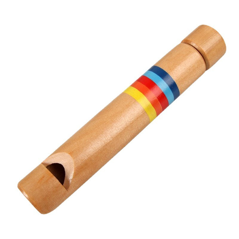 Creative Wooden Pulling Wooden Flute Toy For Children