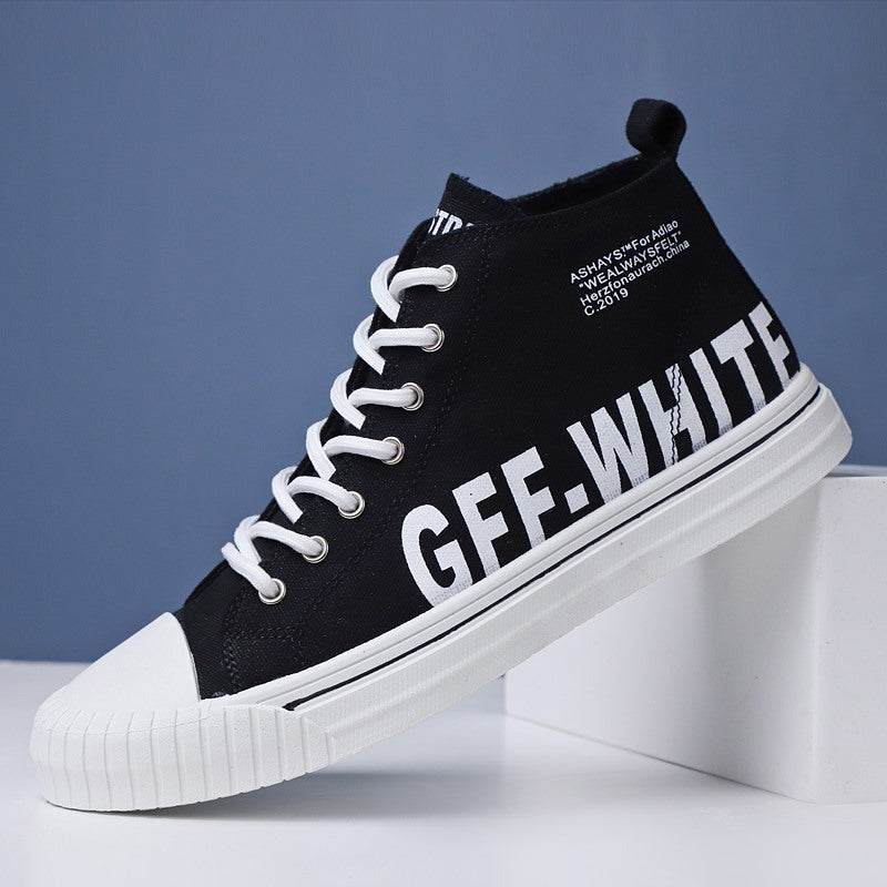 High top canvas shoes