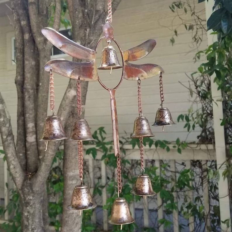 Gardening Decorations Dragonfly Wind Chimes