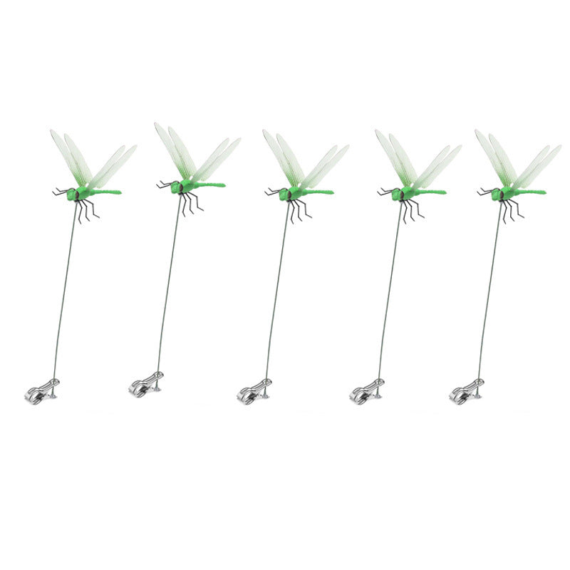 Simulation Dragonfly Grass Garden Decoration Clips