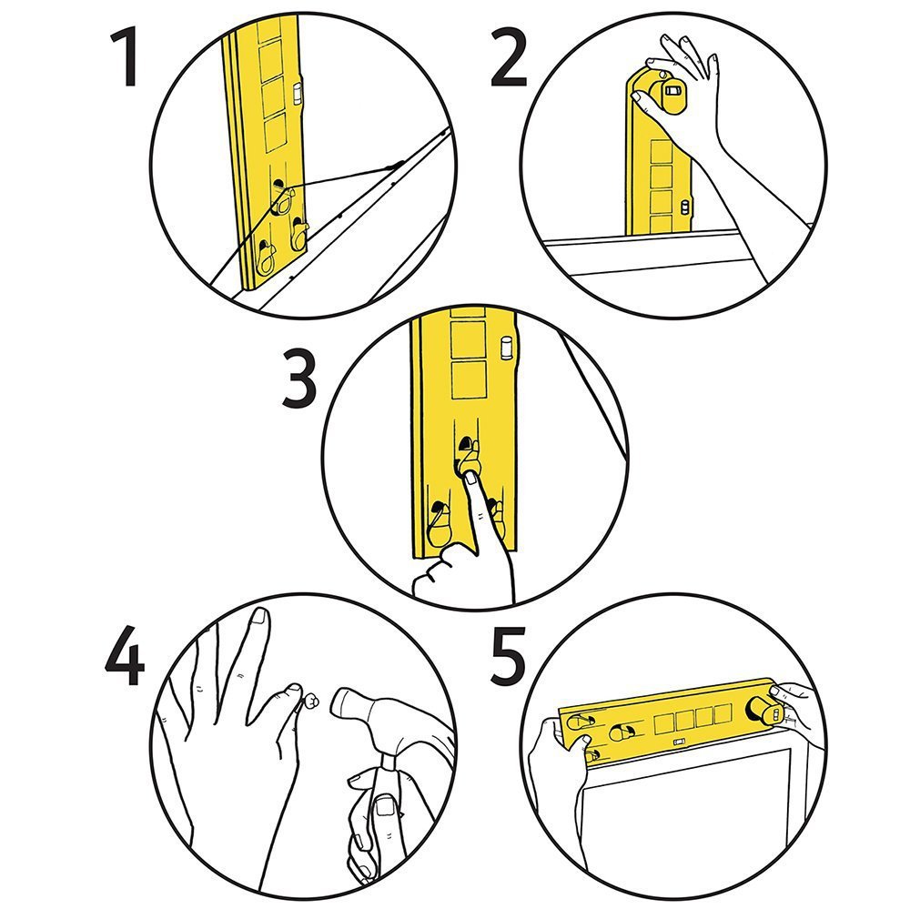 Multifunctional spirit level for frame hanging tool