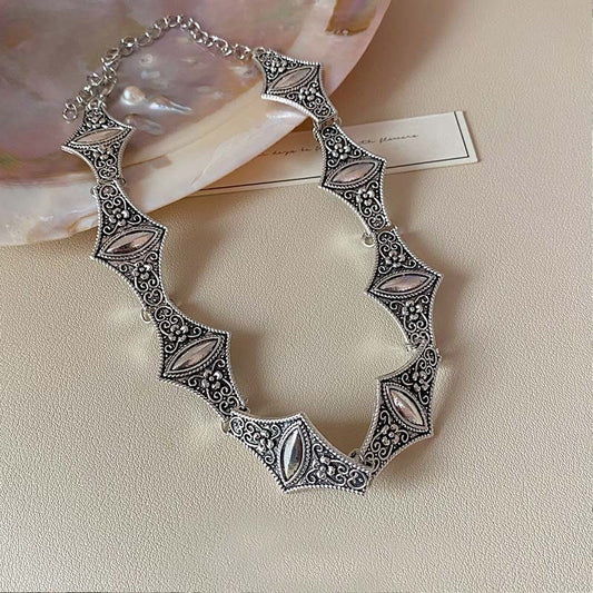 Retro Clavicle Chain Fashion Rhombus Halloween