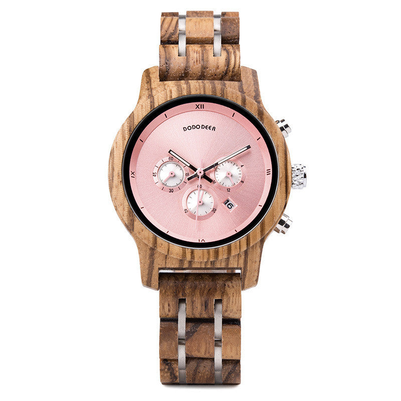 Ladies wooden watch