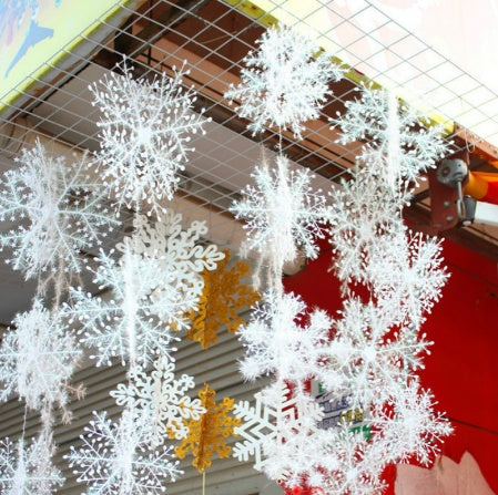 Christmas Snowflakes Christmas Decorations Activity Goods Three-dimensional Snowflake Strings