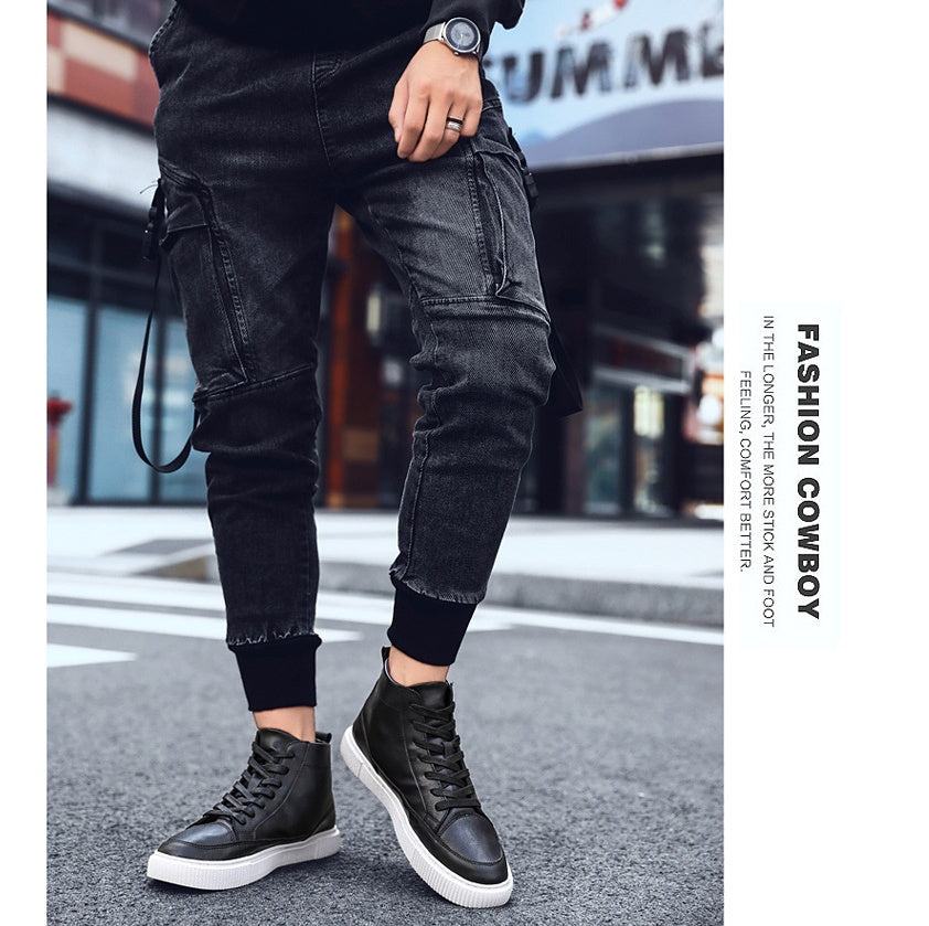 High-top Sneakers Korean Casual Leather Shoes