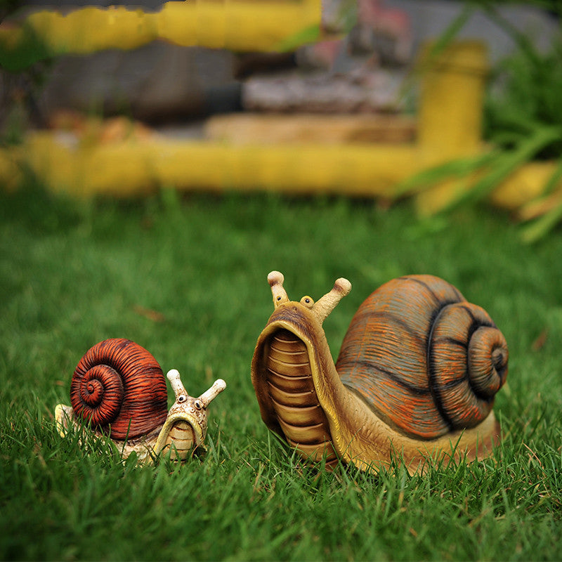 Garden decoration snail ornament