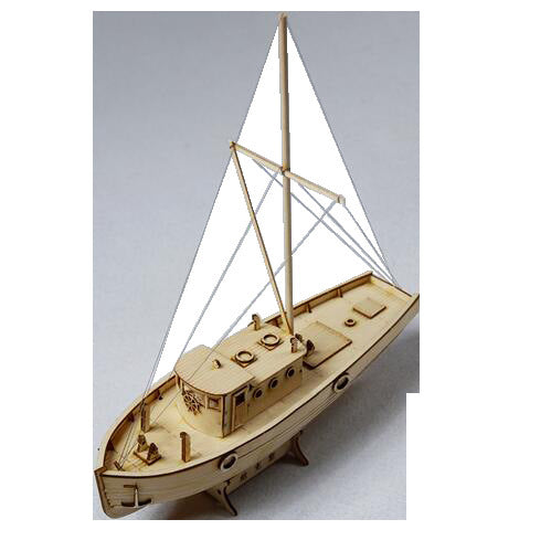 Model wooden assembled ship