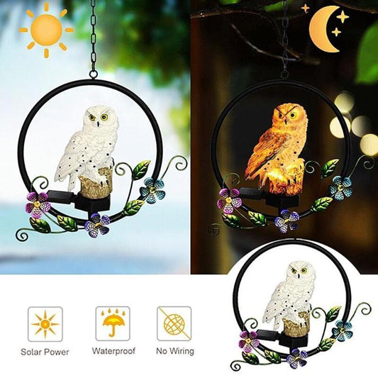 Solar Owl Garden Lawn Light