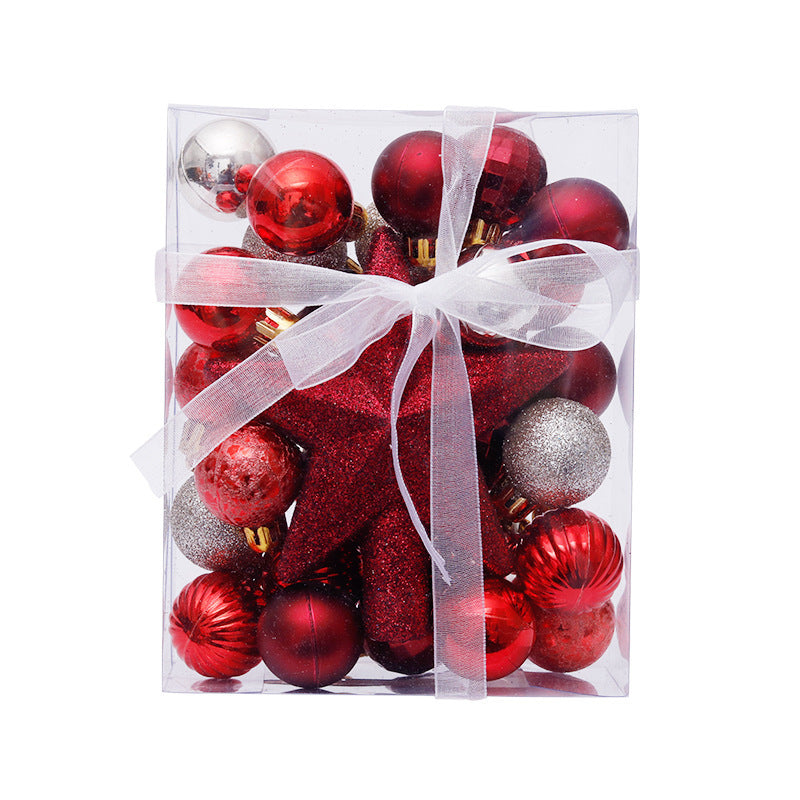 Christmas Ball tree top Star Gift Box set