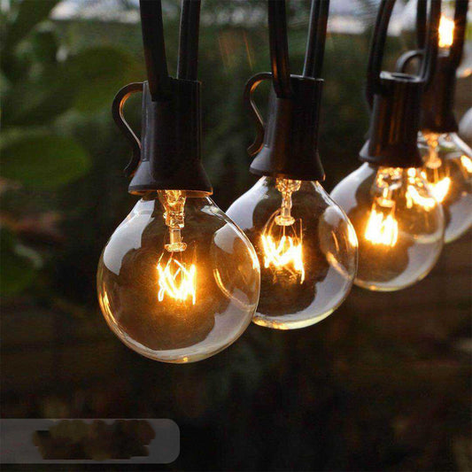 G40 tungsten filament lamp string