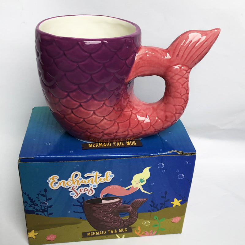 Beauty Fishtail Purple Mug Creativity