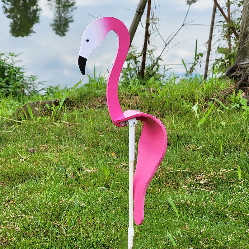 Swirl Flamingo Rotating Bird Beach Backyard Gardening Decoration Creative Party