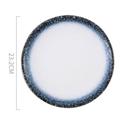 Ceramic Plate Sushi Home Round Western Food Steak Plate