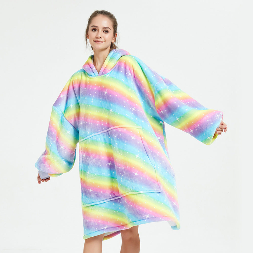 TV blanket outdoor cold and warm night gown