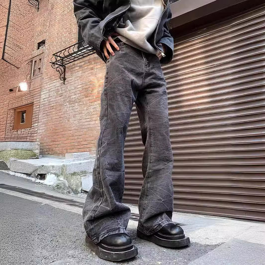 Men's American-style Washed Vintage Jeans