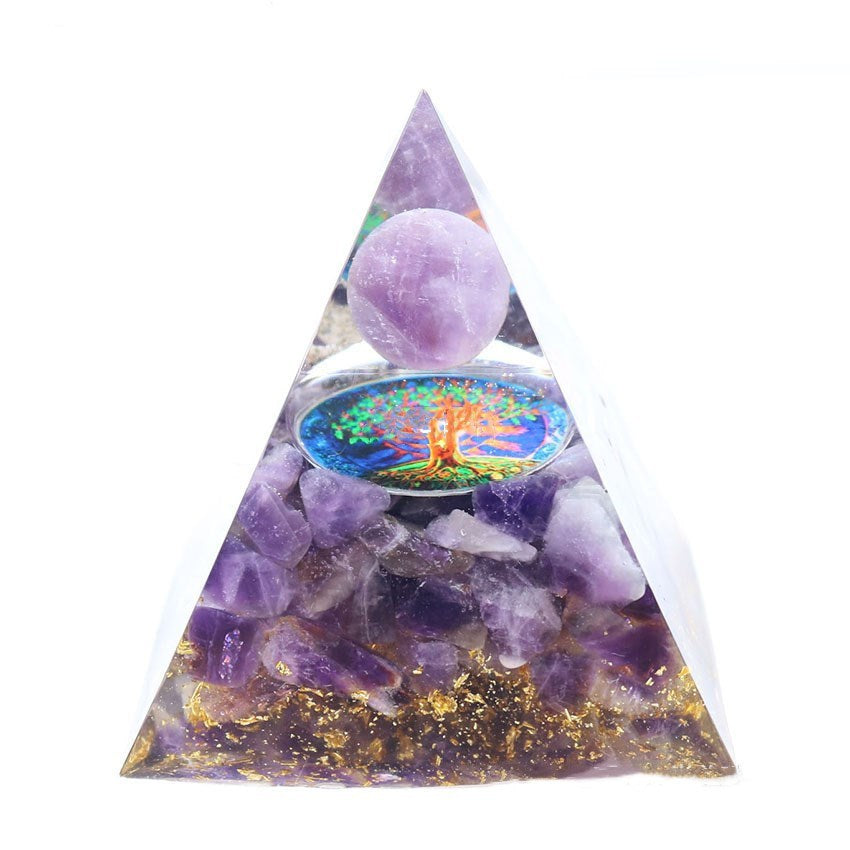 Crystal Ball Pyramid Ogang 3D Symbol Tree of Life