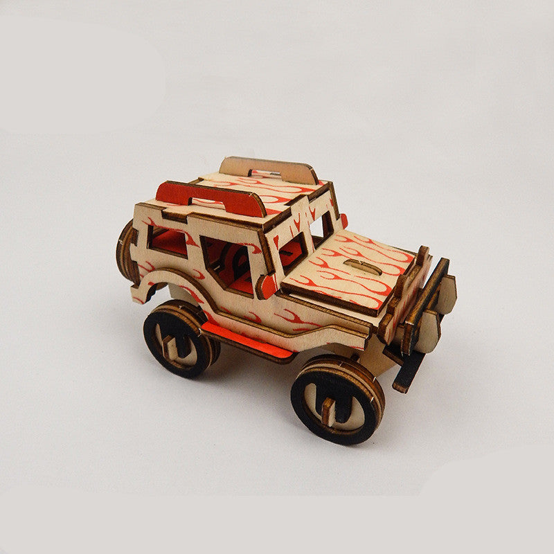 Wooden military model