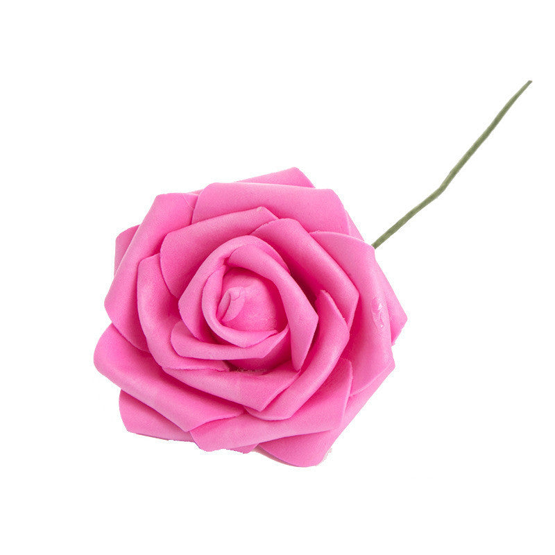 Artificial Flower 8CM PE Rose with Rod