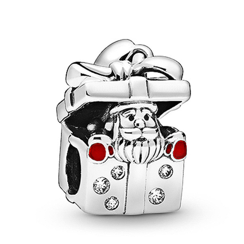 925 sterling silver beads Santa Claus bracelet beaded