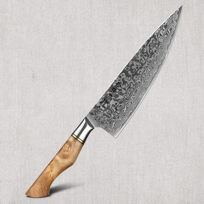 Damascus steel kitchen knife