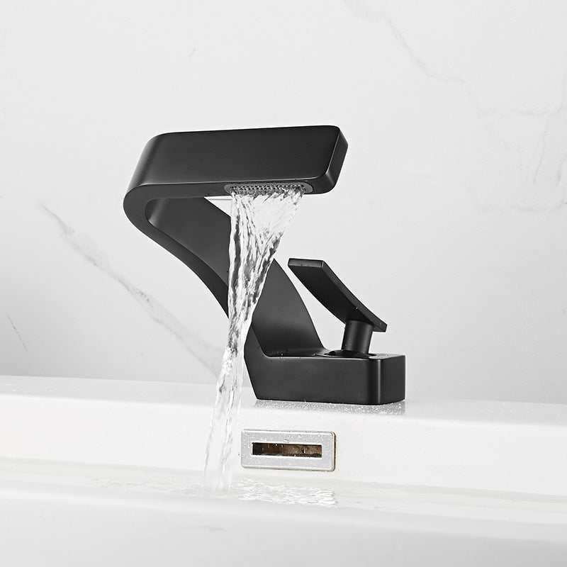 Household single hole hand wash basin faucet