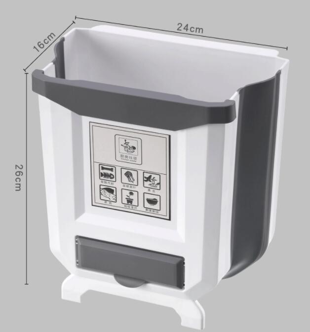 Kitchen Folding Wall Mounted Trash Can