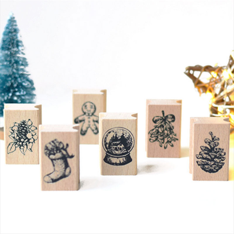 Christmas wooden stamp