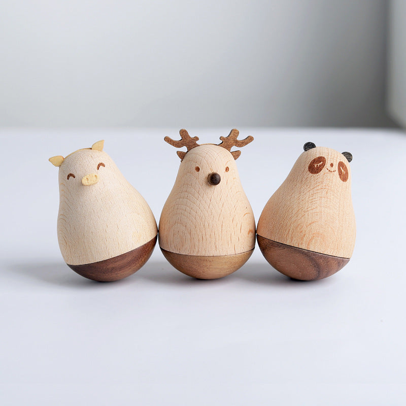 Wooden tumbler ornaments