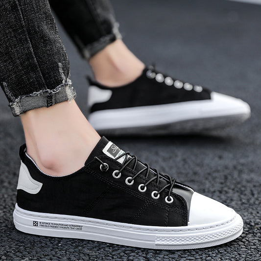 Men's flat casual canvas shoes