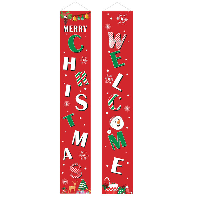 Christmas curtain couplet