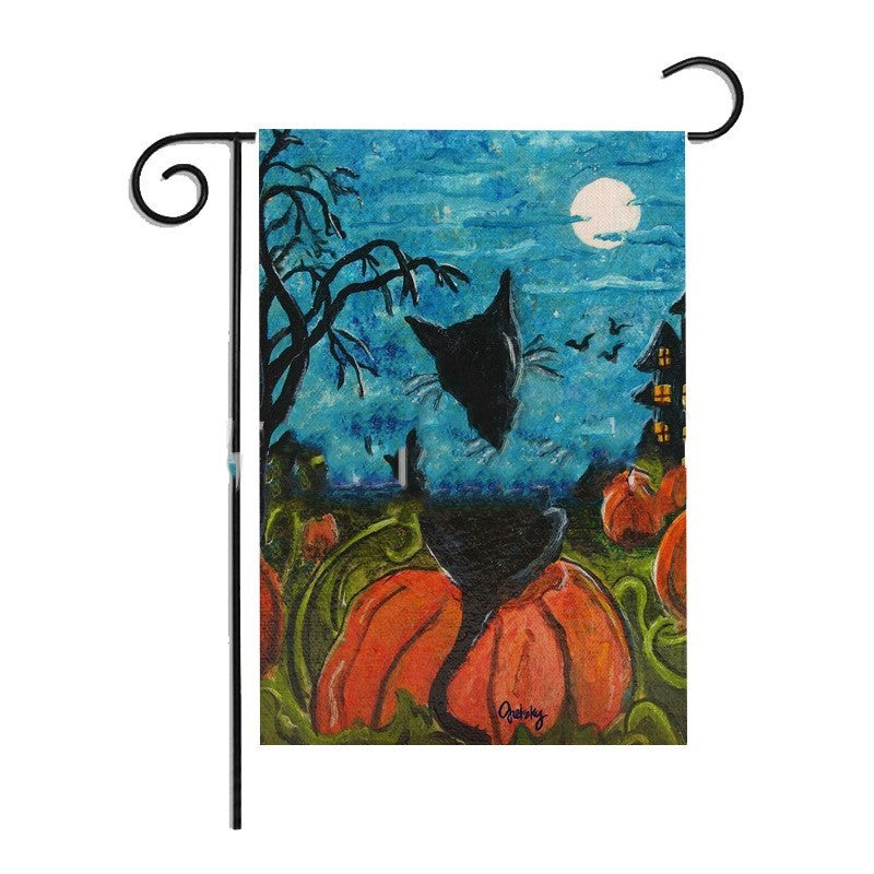 Halloween pumpkin pattern garden flag